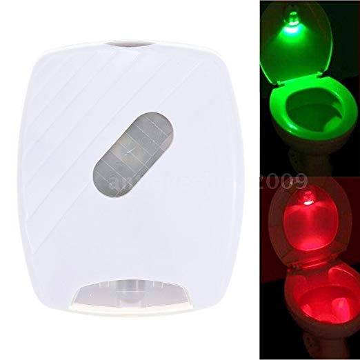 LED Human Motion Activated PIR Light Sensor Toilet Lamp LED Night Light W2Z7