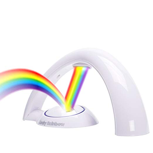 Rainbow Night Light LED Projector Lamp for Children Tabletop Décor - Rainbow in My Room