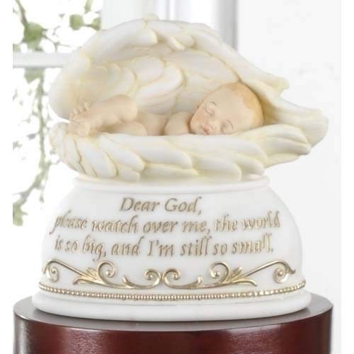 Joseph's Studio Dear God Watch Over Me Baby In Angel Wings Night Light Nightlite 6