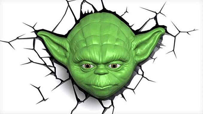 Star Wars Yoda 3D LED Wall Light With Remote