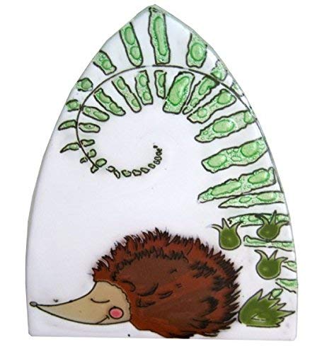 Handmade Fused Glass Night Light (Sleeping Hedgehog)