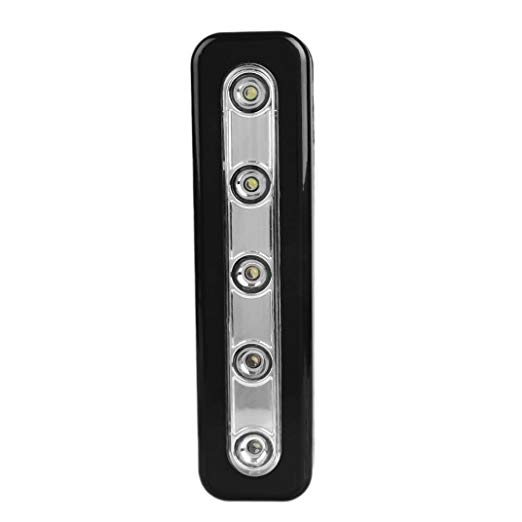 Kitchen Shed Lights ,Tuscom 5X Bright Battery Operated Bulb Stick On Push On Strip (Black)