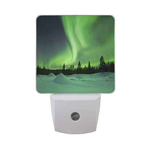 Saobao LED Night Light Energy saving Northern Lights Auto Senor Dusk to Dawn Night Light great for Bedroom bathroom living room Hallway any dark room, for child and adults