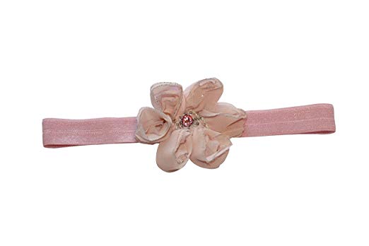 Flower Headband with Swarovski Crystal